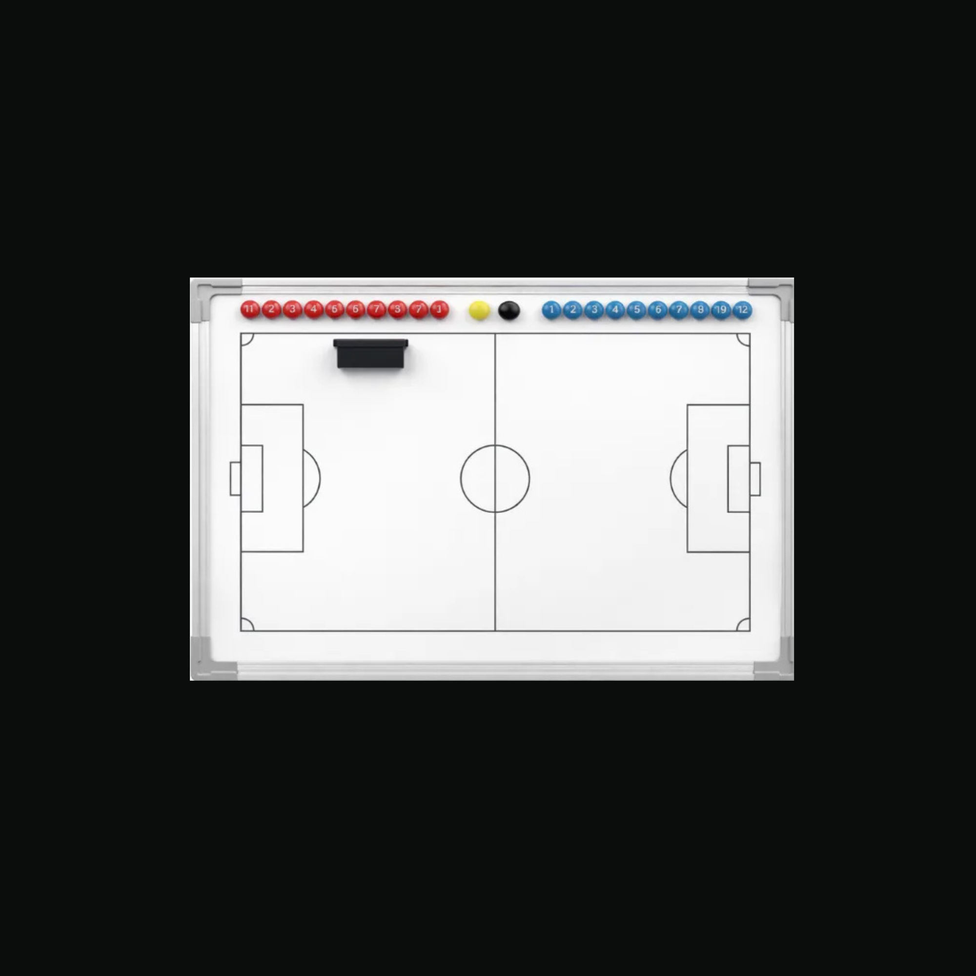 Wall-Mounted Soccer Tactics Board – 60 × 90 cm